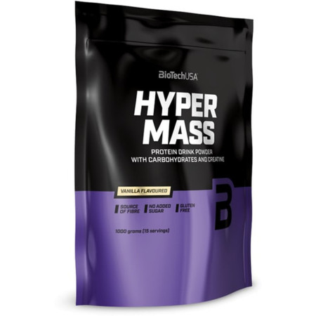 Гейнер для набора массы, Hyper Mass, BioTech USA, ваниль, 1000 г