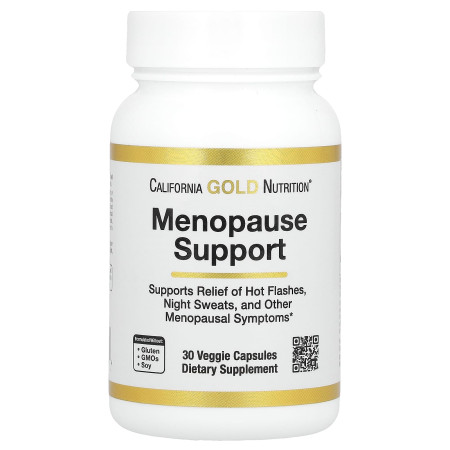 Підтримка під час менопаузи, Menopause Support, California Gold Nutrition, 30 вегетаріанських капсул