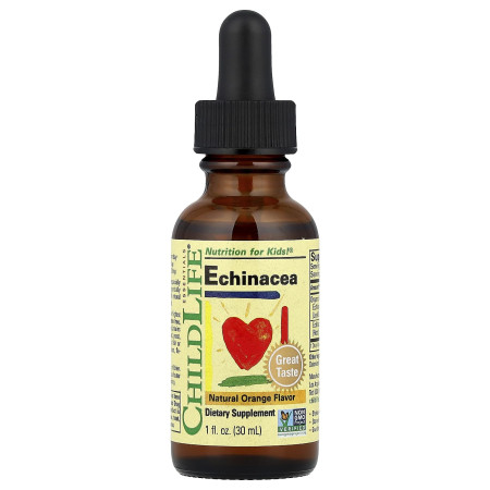 Ехінацея для дітей, Echinacea, ChildLife Essentials, смак апельсина, 30 мл