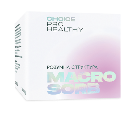 Макросорб, природний сорбент, Choice, очищення від токсинів, солей важких металів, радіонуклідів та інших небезпечних для життя та здоров'я речовин, 70 г