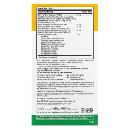 Витамины для женщин 50+, Core Daily-1 Multivitamins, Country Life, 1 в день, 60 таблеток