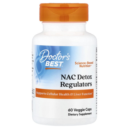 Ацетилцистеїн, NAC Detox Regulators, Doctor's Best, 60 капсул