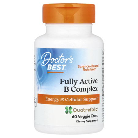 Вітаміни групи В, Fully Active B Complex, Doctor's Best, 60 вегетаріанських капсул