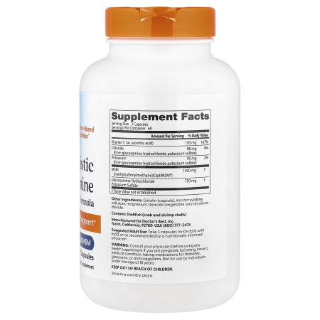 Глюкозамин МСМ, Synergistic Glucosamine MSM Formula, Doctor's Best, 180 капсул