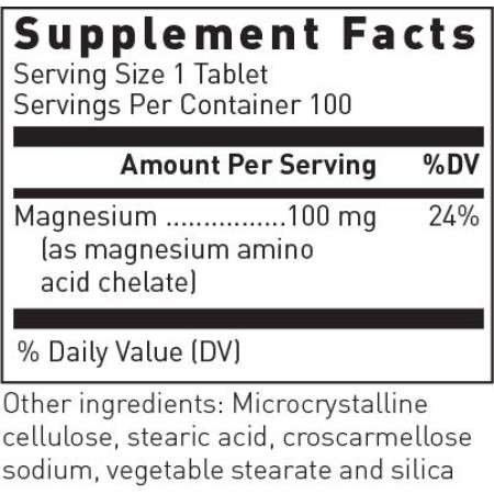 Хелатний магній, Chelated Magnesium, Douglas Laboratories, 100 таблеток