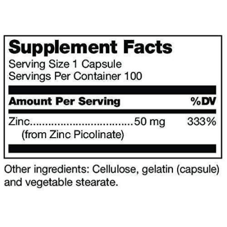 Цинк піколінат, Zinc Picolinate, Douglas Laboratories, 50 мг, 100 капсул