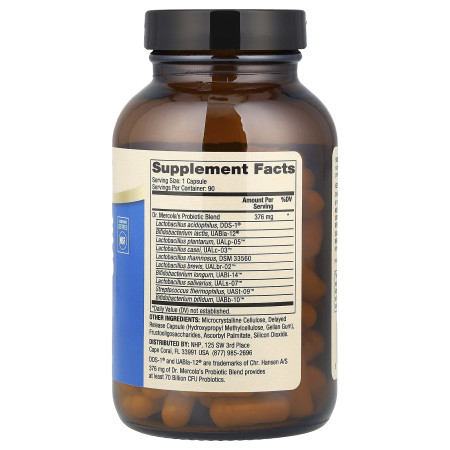 Пробіотики, Complete Probiotics, Dr. Mercola, 70 млрд КУО, 90 капсул