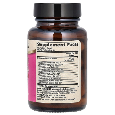 Пробиотики для женщин, Probiotics for Women, Dr. Mercola, 70 млрд. КОЕ, 30 капсул
