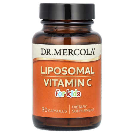 Вітамін С ліпосомальний для дітей, Liposomal Vitamin C, Dr. Mercola, 30 капсул (125 мг на капсулу) 