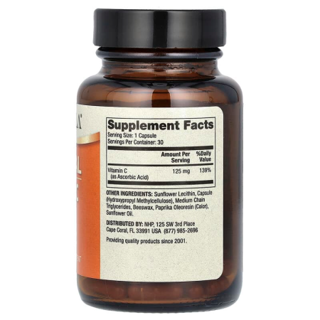 Вітамін С ліпосомальний для дітей, Liposomal Vitamin C, Dr. Mercola, 30 капсул (125 мг на капсулу) 