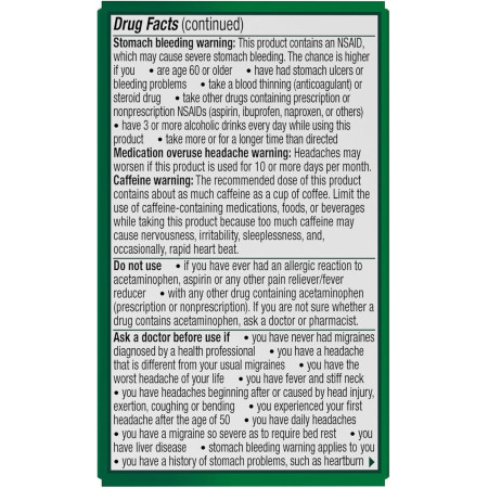 Облегчение мигрени, Migraine Relief, Excedrin, 24 каплеты