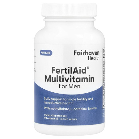 Репродуктивне здоров'я чоловіків, FertilAid for men, Fairhaven Health, 90 капсул