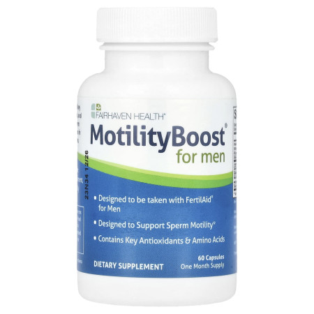 Репродуктивне здоров'я чоловіків, MotilityBoost for Men, Fairhaven Health, 60 капсул