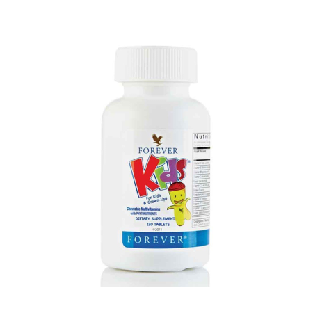 Мультивітаміни для дітей, Kids Multivitamin, Forever Living, 120 таблеток