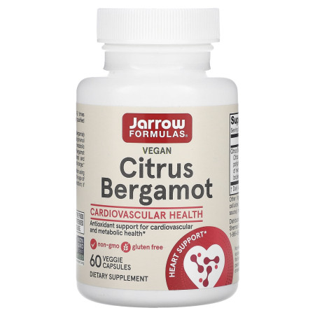 Бергамот, Vegan Citrus Bergamot, Jarrow Formulas, 500 мг, 60 вегетаріанських капсул