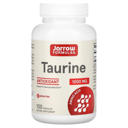 Таурин, Taurine, Jarrow Formulas, 1000 мг, 100 капсул