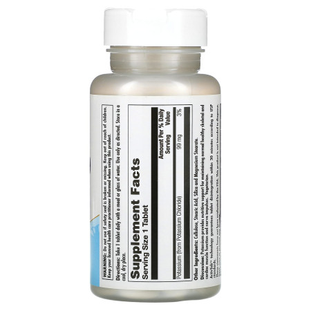 Калий хлорид, Potassium Chloride, KAL, 99 мг, 100 таблеток