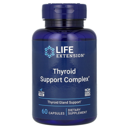 Підтримка щитовидної залози: тироїд потрійної дії, Thyroid Support Complex, Life Extension, 60 капсул