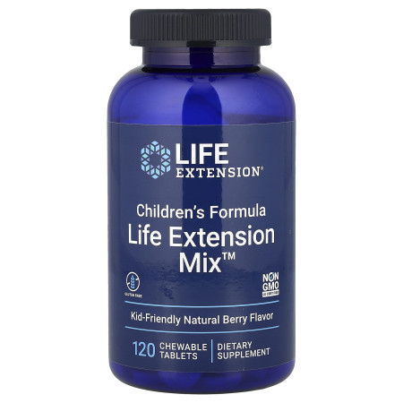 Мультивітаміни для дітей, Children's Formula, Life Extension Mix, Life Extension, зі смаком натуральних ягід, 120 жувальних таблеток