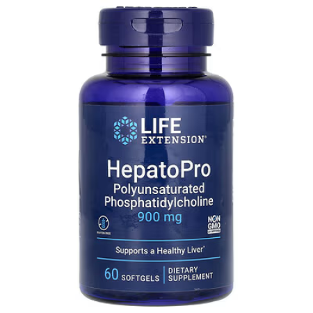 Фосфатидилхолин, Hepatopro, Life Extension, 900 мг, 60 гелевых капсул