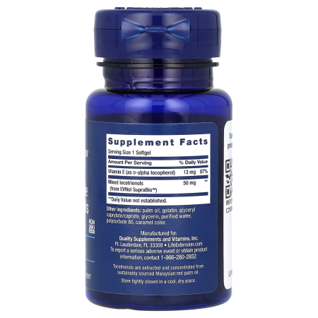Вітамін Е, токофероли, Vitamin E, Super-Absorbable Tocotrienols, Life Extension, 60 гелевих капсул