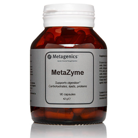 Ферменти для травлення, Метазим, Metazyme, Metagenics, рослинні, 90 капсул