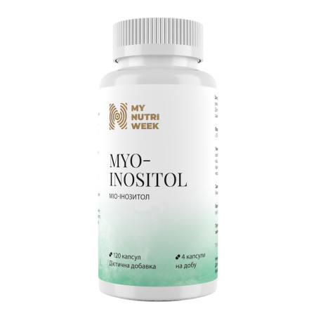 Мио-инозитол, Myo-Inositol, My Nutri Week, 120 капсул 