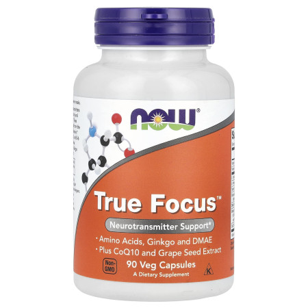 Тру Фокус, True Focus, Now Foods, 90 вегетаріанських капсул