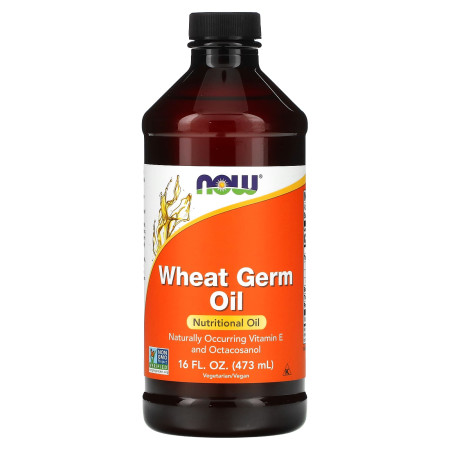 Олія зародків пшениці, Wheat Germ Oil, NOW Foods, 473 мл