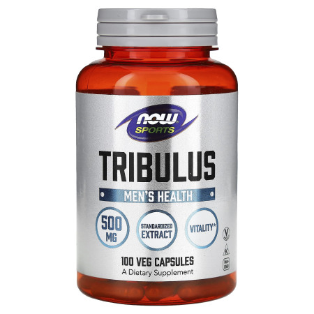 Трибулус, Tribulus, NOW Foods, Sports, чоловіче здоров'я, 500 мг, 100 вегетаріанських капсул
