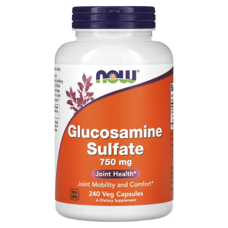 Глюкозамін сульфат, Glucosamine Sulfate, Now Foods, 750 мг, 240 капсул