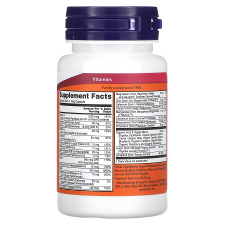 Мультивітаміни та мінерали, Daily Vits, NOW Foods, 1 на день, 30 вегетаріанських капсул