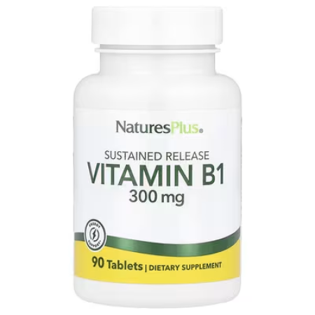 Витамин В1, Vitamin B1, Nature's Plus, 300 мг, 90 таблеток