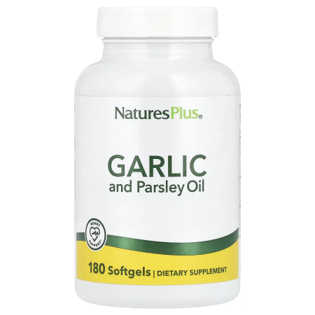 Часник і петрушка, Garlic and Parsley Oil, Nature's Plus, олія, 180 гелевих капсул