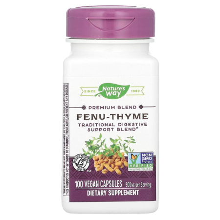Пажитник-чебрець, Fenu-Thyme, Nature's Way, 900 мг, 100 веганських капсул (450 мг у капсулі)