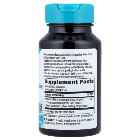 Ехінацея, астрагал і рейші, Echinacea Astragalus & Reishi, Nature's Way, 1200 мг, 100 капсул
