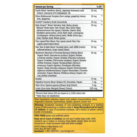 Мультивитамины для женщин, Alive!, Women's Ultra Multivitamin, Nature's Way, 60 таблеток