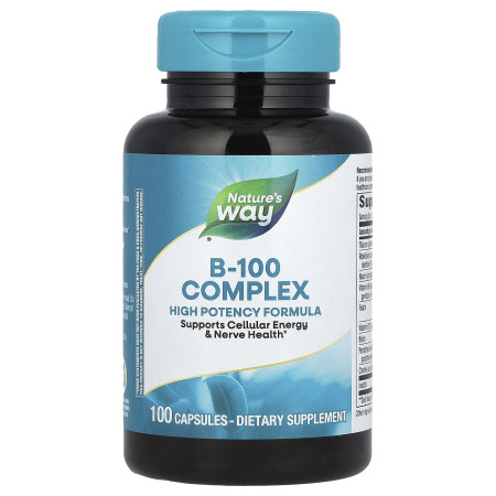 Вітаміни групи В-100, B-100 Complex, Nature`s Way, 100 капсул