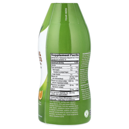Кальцій та вітамін D3 з магнієм, Calcium & Vitamin D3, Nature's Way, цитрус, 480 мл