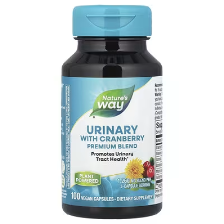 Клюква для мочевых путей, Urinary with Cranberry, Nature's Way,  100 веганских капсул