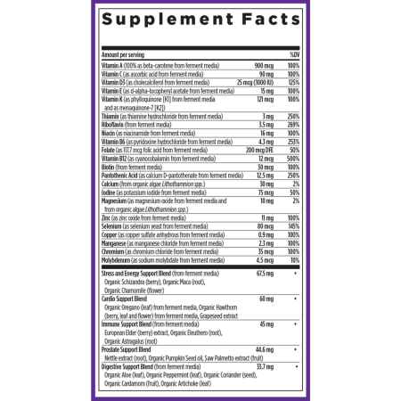 Мультивітаміни для чоловіків, Men's Advanced Multivitamin, New Chapter, 48 вегетаріанських таблеток