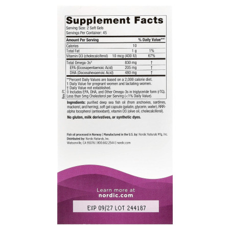 Докозагексаеновая кислота для беременных, Prenatal DHA, Nordic Naturals, 90 гелевых капсул