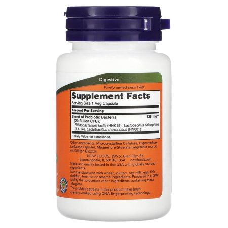 Пробіотики для жінок, Woman's Probiotic, Now Foods, 20 млрд КУО, 50 рослинних капсул