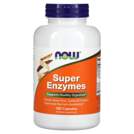Ферменти для травлення, Super Enzymes, Now Foods, 180 капсул