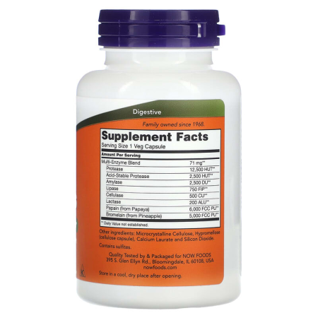 Ензими, Plant Enzymes, Now Foods, рослинні ферменти, 120 капсул