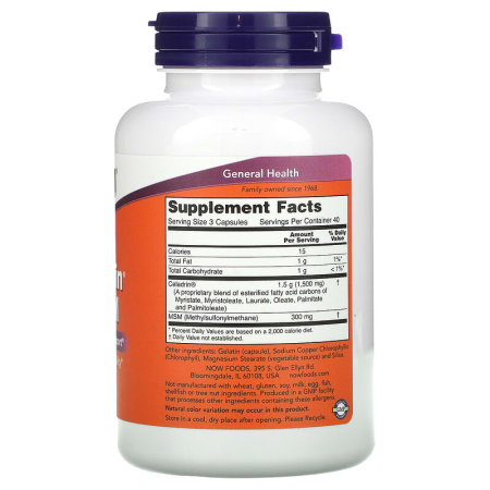 Целадрин и МСМ, Celadrin & MSM, Now Foods, 120 капсул
