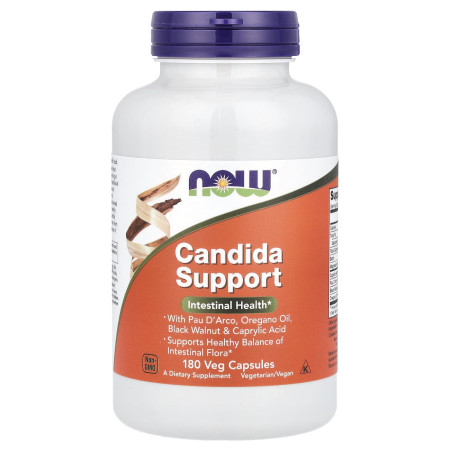 Протикандидозний засіб, Candida Support, Now Foods, 180 вегетаріанських капсул