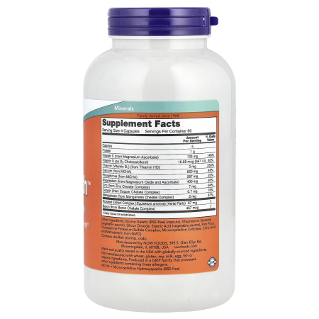 Прочные кости, Bone Strength, Now Foods, 240 капсул