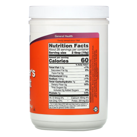 Пивные дрожжи, Brewer's Yeast, Now Foods, Super Food, 454 г
