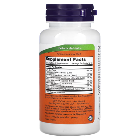 Очистка почек и мочевого пузыря, Kidney Cleanse, Now Foods, 90 вегетарианских капсул